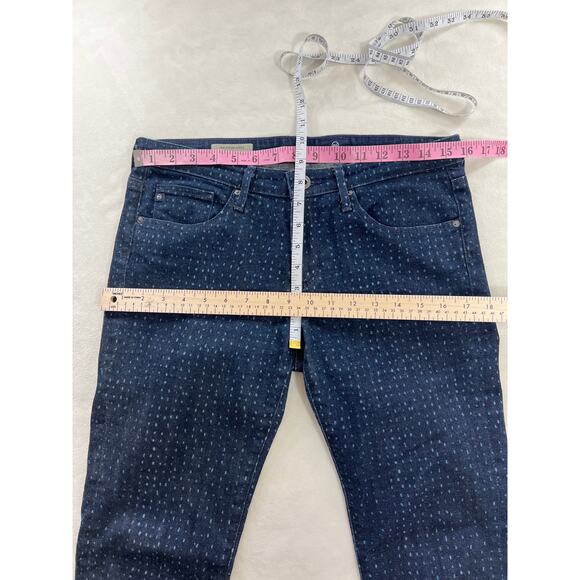 AG jeans The Stevie Ankle Slim Straight Polka Dotted Lyocell Blend Women's 29 - Picture 7 of 8